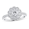 Diamond Engagement Ring 1 1/8 ct tw Round 14K White Gold