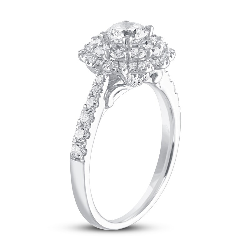 Main Image 2 of Diamond Engagement Ring 1 1/8 ct tw Round 14K White Gold