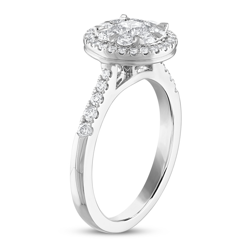 Main Image 2 of Diamond Engagement Ring 1 ct tw Round 14K White Gold