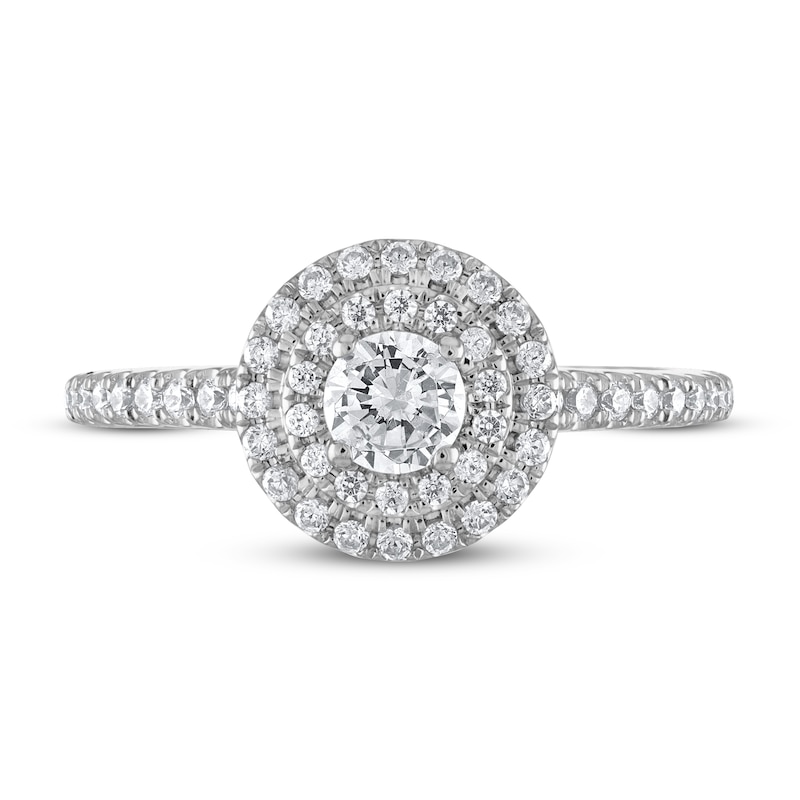 Main Image 3 of Diamond Engagement Ring 5/8 ct tw Round 14K White Gold