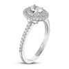 Thumbnail Image 2 of Diamond Engagement Ring 5/8 ct tw Oval/Round 14K White Gold
