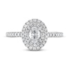 Thumbnail Image 2 of Diamond Engagement Ring 5/8 ct tw Oval/Round 14K White Gold