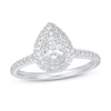 Diamond Engagement Ring 5/8 ct tw Pear-shaped/Round 14K White Gold