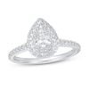 Thumbnail Image 1 of Diamond Engagement Ring 5/8 ct tw Pear-shaped/Round 14K White Gold