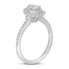 Thumbnail Image 2 of Diamond Engagement Ring 5/8 ct tw Pear-shaped/Round 14K White Gold
