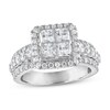 Thumbnail Image 0 of Diamond Engagement Ring 2-1/2 ct tw Princess/Round 14K White Gold