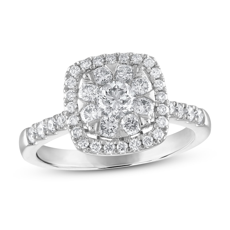 Main Image 1 of Diamond Engagement Ring 1 ct tw Round 14K White Gold