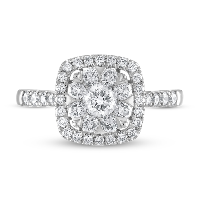 Main Image 3 of Diamond Engagement Ring 1 ct tw Round 14K White Gold