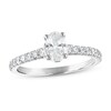 Thumbnail Image 0 of Diamond Engagement Ring 7/8 ct tw Oval/Round 14K White Gold