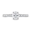 Thumbnail Image 1 of Diamond Engagement Ring 7/8 ct tw Oval/Round 14K White Gold