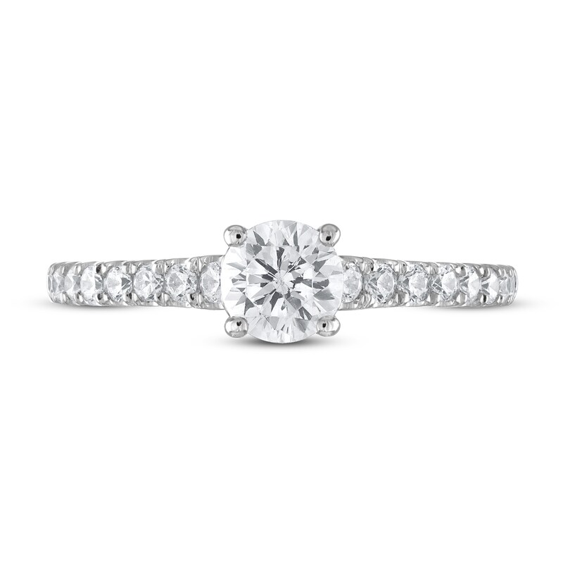 Diamond Engagement Ring 7/8 ct tw Round 14K White Gold