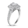 Thumbnail Image 2 of Diamond Engagement Ring 1 ct tw Baguette/Princess/Round 14K White Gold