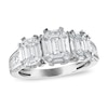 Thumbnail Image 0 of Diamond Engagement Ring 2 ct tw Round/Emerald 14K White Gold