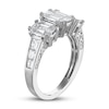 Thumbnail Image 2 of Diamond Engagement Ring 2 ct tw Round/Emerald 14K White Gold