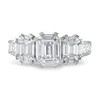 Thumbnail Image 3 of Diamond Engagement Ring 2 ct tw Round/Emerald 14K White Gold