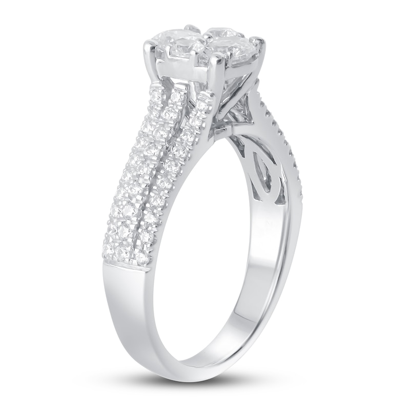 Main Image 2 of Diamond Engagement Ring 1 ct tw Round 14K White Gold