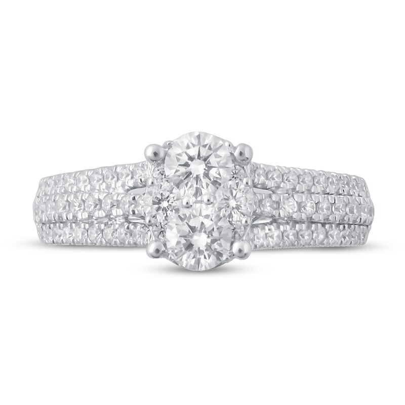 Main Image 3 of Diamond Engagement Ring 1 ct tw Round 14K White Gold