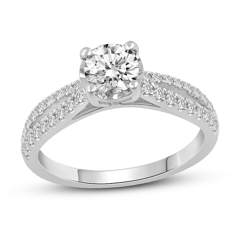 Main Image 1 of Diamond Engagement Ring 1 ct tw Round 14K White Gold