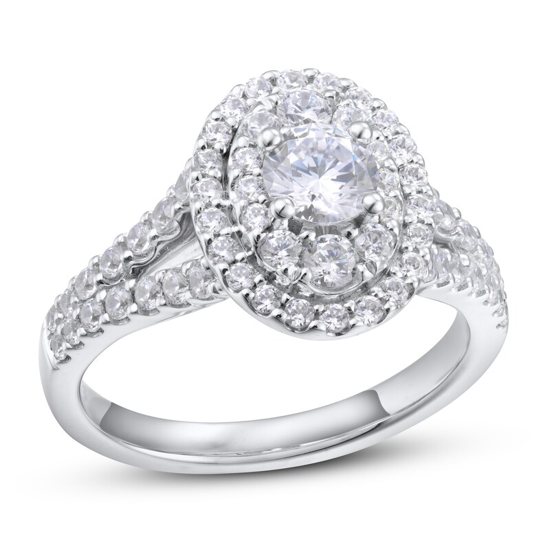 Main Image 1 of Diamond Engagement Ring 1-1/2 ct tw Round 14K White Gold