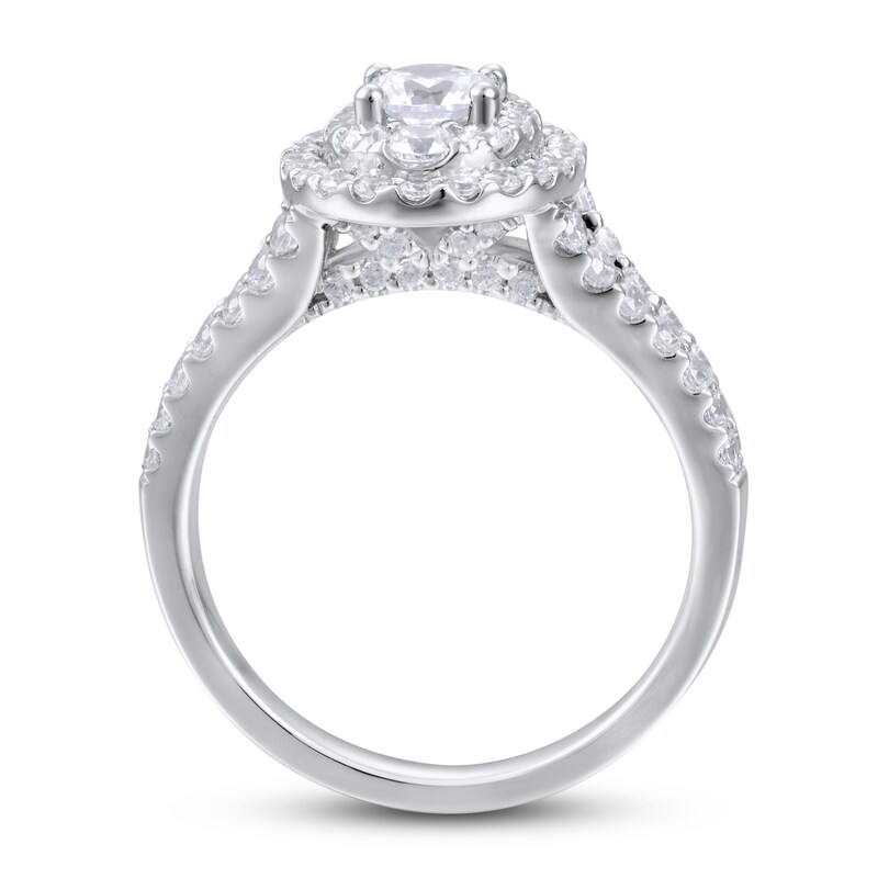 Diamond Engagement Ring 1-1/2 ct tw Round 14K White Gold