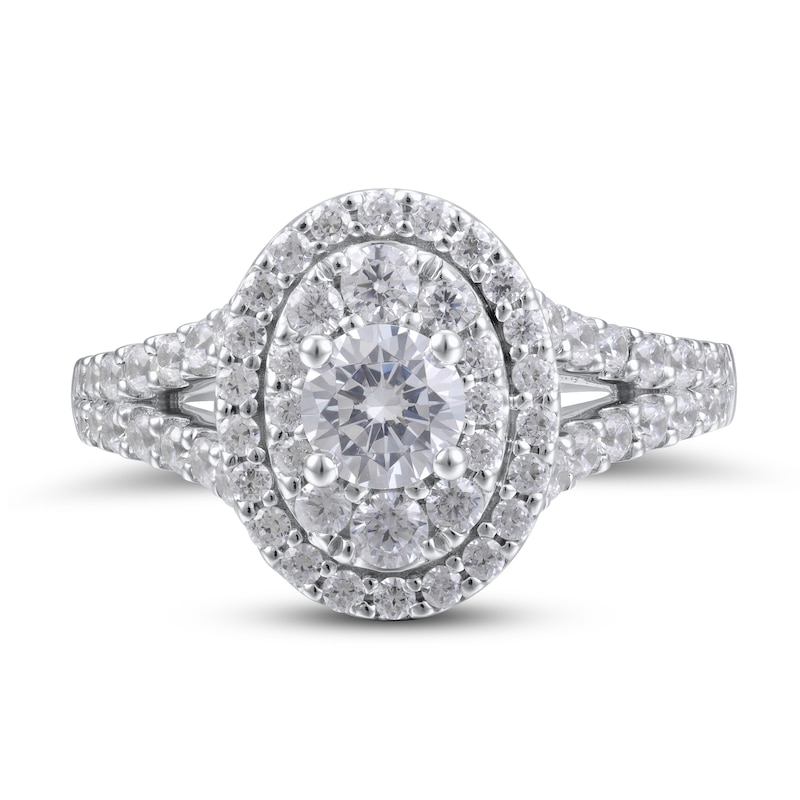 Main Image 4 of Diamond Engagement Ring 1-1/2 ct tw Round 14K White Gold