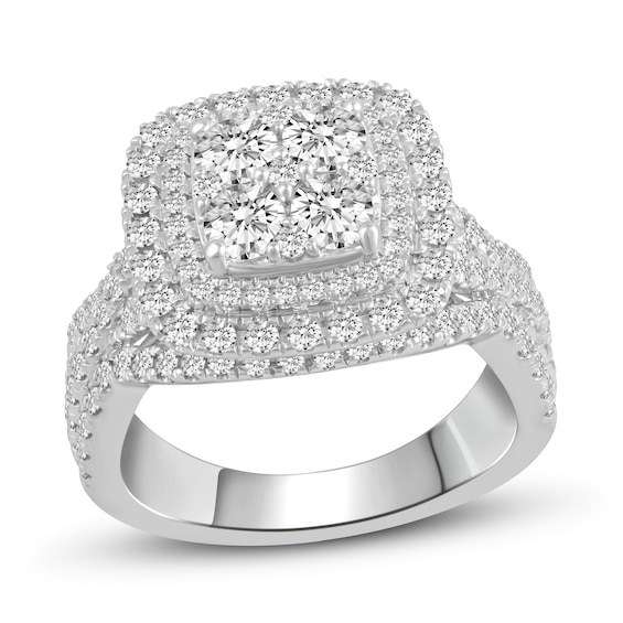 Diamond Engagement Ring 2 ct tw Round 14K White Gold | Jared