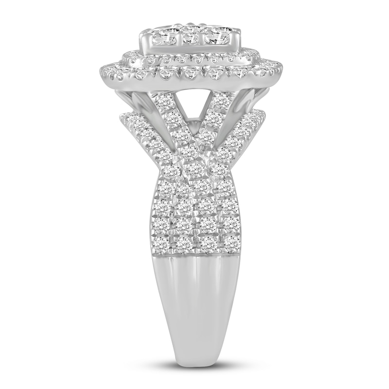 Diamond Engagement Ring 2 ct tw Round 14K White Gold