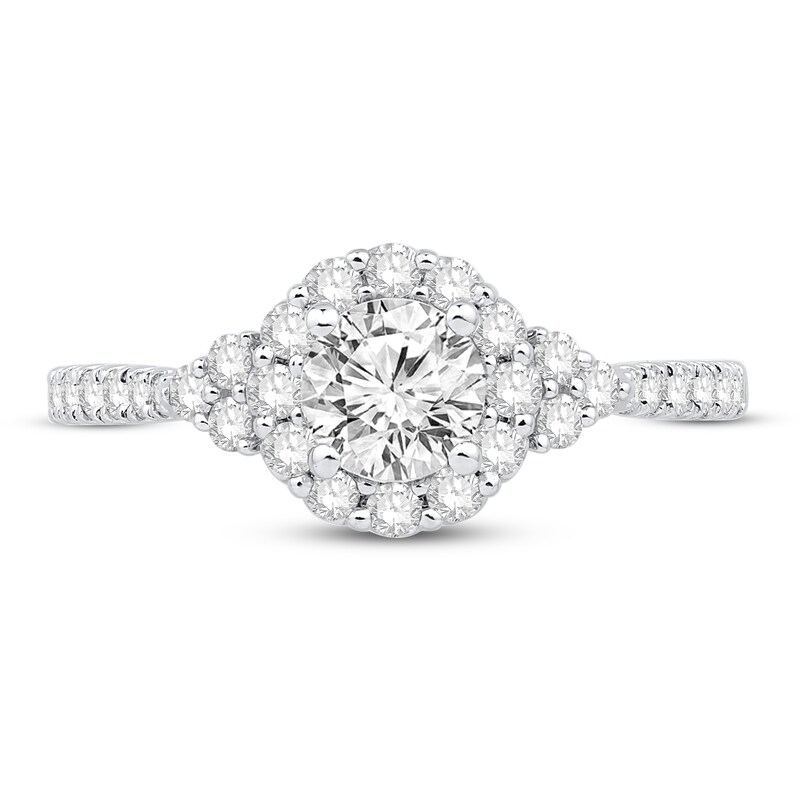 Main Image 3 of Diamond Engagement Ring 1 ct tw Round 14K White Gold