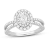 Thumbnail Image 1 of Diamond Engagement Ring 1 ct tw Round/Oval 14K White Gold
