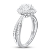 Thumbnail Image 1 of Diamond Engagement Ring 1 ct tw Round/Oval 14K White Gold