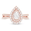 Thumbnail Image 2 of Diamond Engagement Ring 1 ct tw Round/Pear-shaped 14K Rose Gold