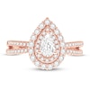 Thumbnail Image 3 of Diamond Engagement Ring 1 ct tw Round/Pear-shaped 14K Rose Gold