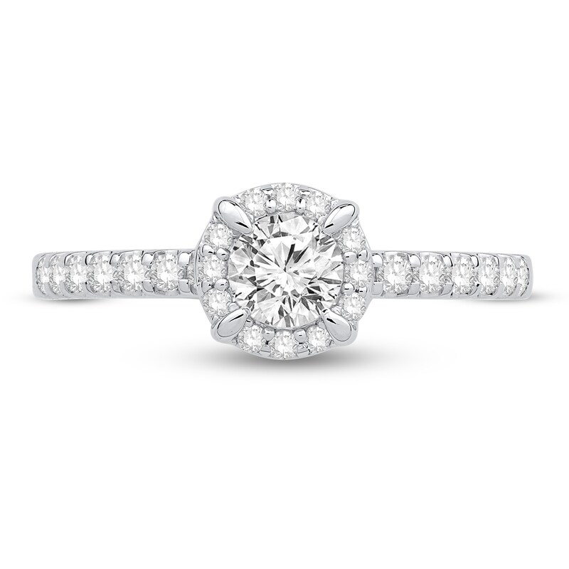 Main Image 2 of Diamond Engagement Ring 3/4 ct tw Round 14K White Gold