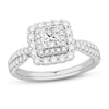 Thumbnail Image 1 of Diamond Engagement Ring 1 ct tw Round/Princess 14K White Gold