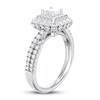 Thumbnail Image 2 of Diamond Engagement Ring 1 ct tw Round/Princess 14K White Gold