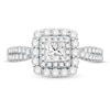 Thumbnail Image 3 of Diamond Engagement Ring 1 ct tw Round/Princess 14K White Gold