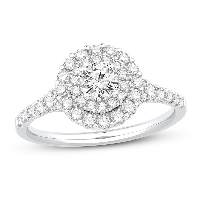 Diamond Engagement Ring 1 ct tw Round 14K White Gold