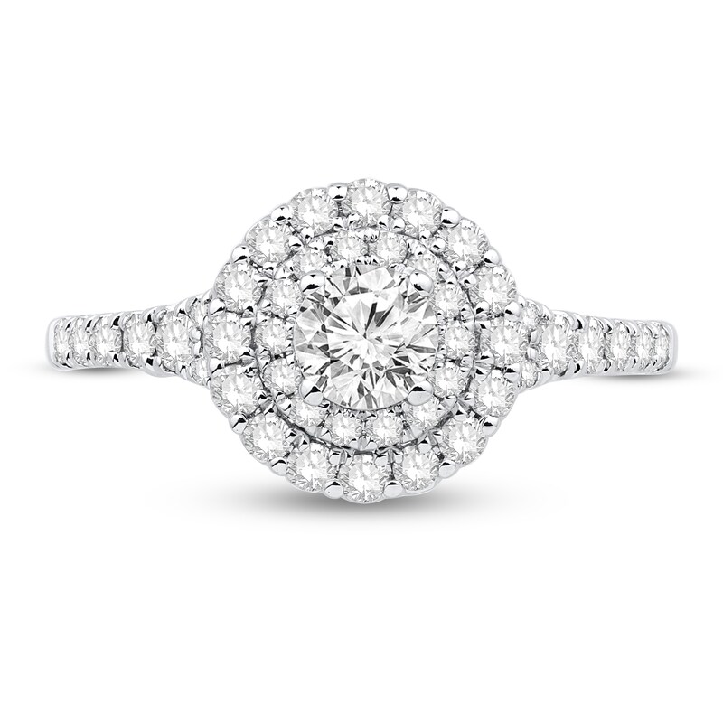 Diamond Engagement Ring 1 ct tw Round 14K White Gold