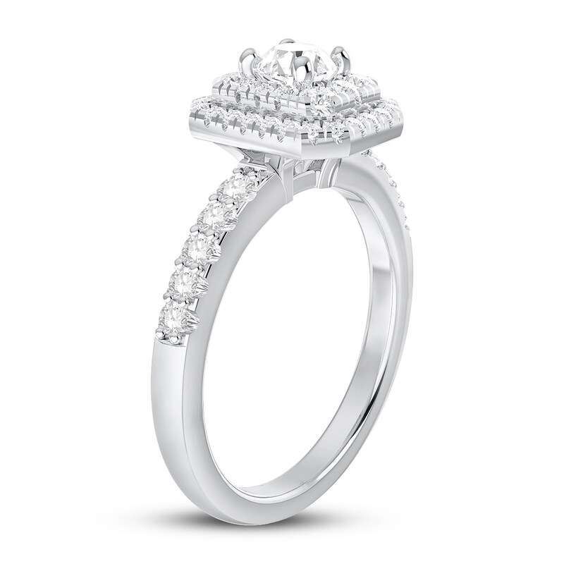 Main Image 2 of Diamond Engagement Ring 3/4 ct tw Round 14K White Gold