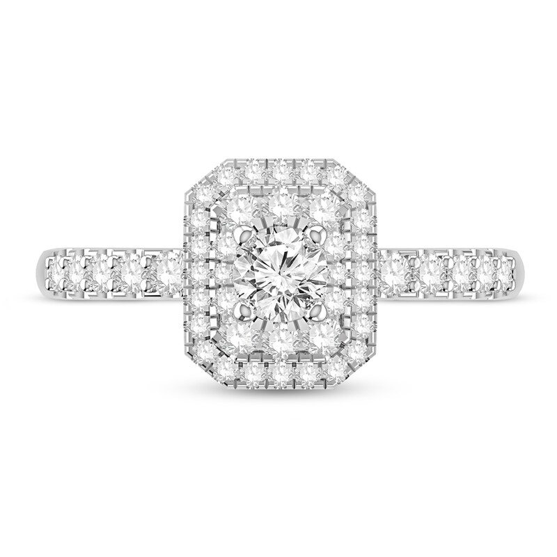 Main Image 3 of Diamond Engagement Ring 3/4 ct tw Round 14K White Gold