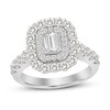Thumbnail Image 1 of Diamond Engagement Ring 1-5/8 ct tw Emerald-cut 14K White Gold