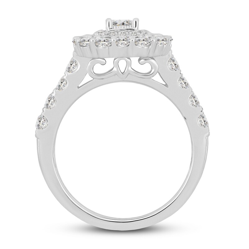 Main Image 3 of Diamond Engagement Ring 1-5/8 ct tw Emerald-cut 14K White Gold