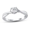 Thumbnail Image 0 of Diamond Engagement Ring 1/2 ct tw Round 14K White Gold