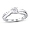 Thumbnail Image 1 of Diamond Engagement Ring 3/4 ct tw Round 14K White Gold