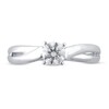 Thumbnail Image 3 of Diamond Engagement Ring 3/4 ct tw Round 14K White Gold