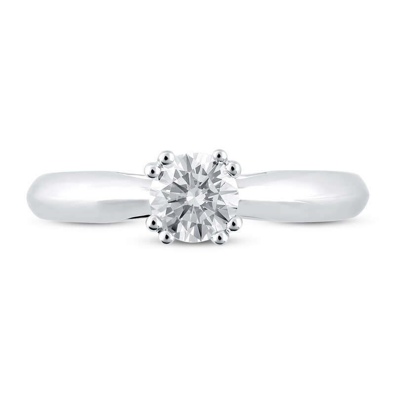 Diamond Engagement Ring 5/8 ct tw Round 14K White Gold