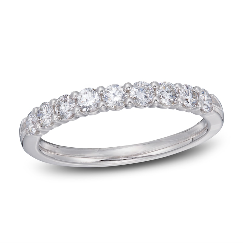 Main Image 1 of Lab-Grown Diamond Ring 1/2 ct tw Round 14K White Gold