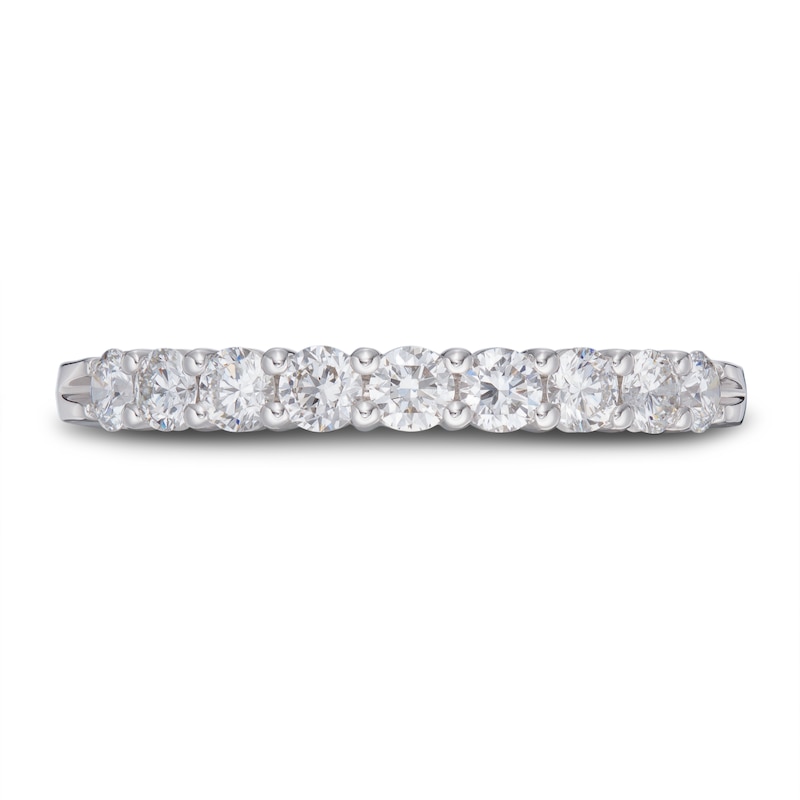 Main Image 3 of Lab-Grown Diamond Ring 1/2 ct tw Round 14K White Gold