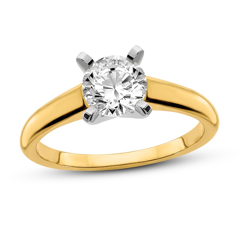Diamond Engagement Ring 1 ct tw Round 14K Two-Tone Gold (I1/I)