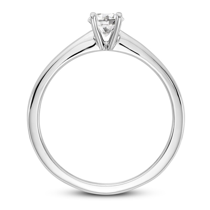 Diamond Solitaire Engagement Ring 1/4 ct tw Round 14K White Gold (I1/I)